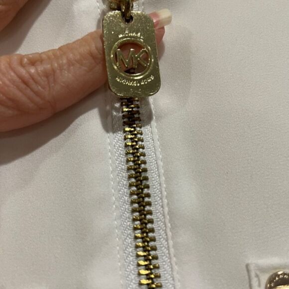 Michael Kors Women's Sleeveless Top White Size Medium - Picture 3 of 10